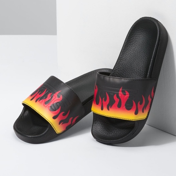 vans flame slides